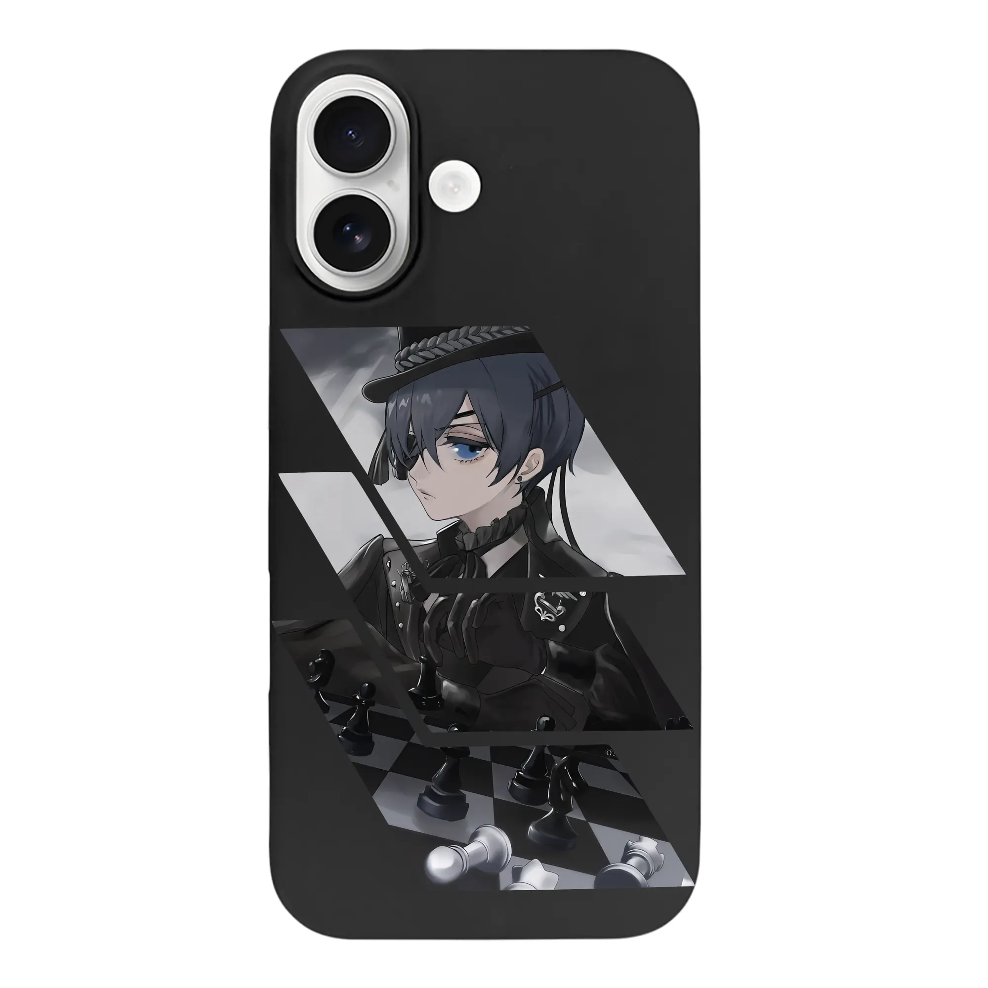 黒執事 グッズ,シエル・ファントムハイヴ - iPhone 17 シリーズ シリコンケース 薄型 耐衝撃 指紋防止 ソフトタッチカバー 精密フィット 傷防止 保護ケース iPhone 17/17 Air/17 Pro/17 Pro Max 対応